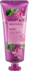 FarmStay~Питательный крем для рук с розовым лотосом~Pink Flower Blooming Hand Cream Pink Lotus