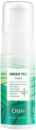 Ottie~Увлажняющий крем с зелёным чаем~Green Tea Cream