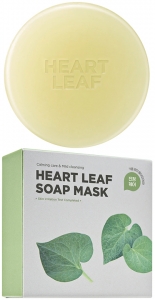 Skin1004~Успокаивающее мыло-маска для лица с центеллой азиатской~Zombie Beauty Heart Leaf Soap
