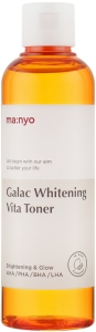 Manyo~Отбеливающий тонер с галактомисисом и витаминами~Galac Whitening Vita Toner