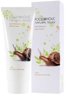 FoodaHolic~Увлажняющий крем для рук с экстрактом муцина улитки~Snail Moisture Hand Cream