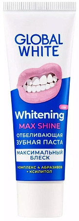 Global White~Отбеливающая зубная паста с комплексом абразивов~Whitening Max Shine