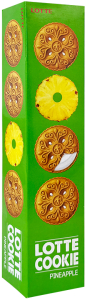 Lotte~Набор печенья в виде сэндвичей со вкусом ананаса (Корея)~Sand Pineapple