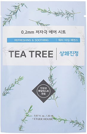 Etude House~Маска тканевая c экстрактом чайного дерева~Therapy Air Mask Tea Tree