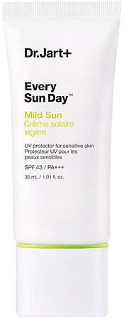 Dr.Jart+~Мягкий солнцезащитный крем для чувствительной кожи~Every Sun Day Mild Sun SPF43 PA+++