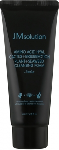 JMSolution~Пенка с кактусом и морскими водорослями~Amino Acid Hyal Cactus+Resurrection