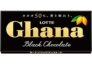 Lotte~Горький шоколад Гана (Япония)~Ghana Black Chocolate