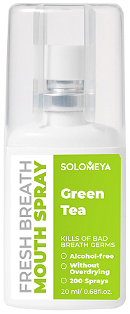 Solomeya~Освежающий спрей для полости рта Зеленый чай~Fresh Breath Mouth Spray Green Tea