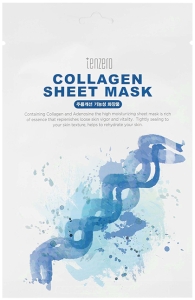 Tenzero~Укрепляющая тканевая маска с коллагеном~Collagen Sheet Mask