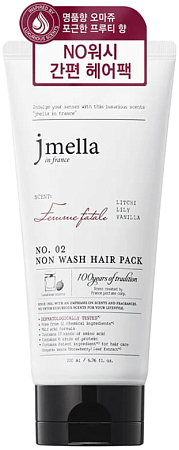 Jmella~Парфюмированная маска-бальзам для волос с ароматом ванили и личи~Femme Fatale Non Wash