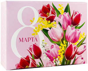 Подарочная коробка "8 марта" 26*19*10 см