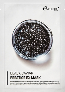 Esthetic House~Тканевая маска против морщин с черной икрой~Black Caviar Prestige EX Mask