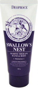 Deoproce~Крем для рук и тела с экстрактом ласточкиного гнезда~Swallow's Nest Marine Therapy