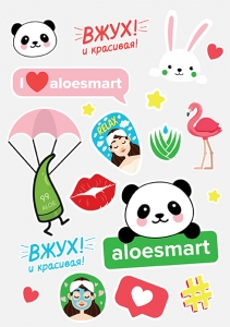 Наклейки ALOE Smart
