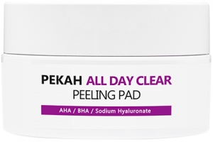 Pekah~Очищающие и отшелушивающие диски с AHA и BHA-кислотами~All Day Clear Peeling Pad