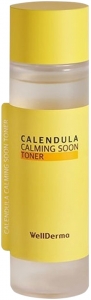 WellDerma~Успокаивающий тонер с экстрактом календулы~Calendula Calming Soon Toner