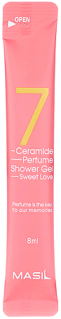 Masil~Парфюмированный гель для душа с ароматом ириса~7 Ceramide Perfume Shower Gel Sweet Love