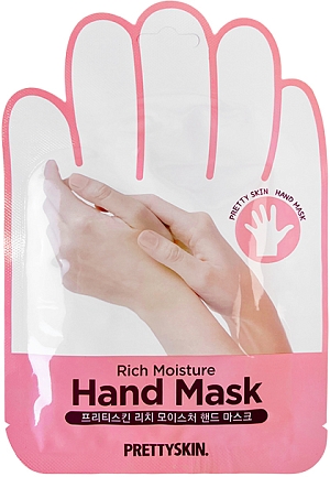 Pretty Skin~Увлажняющая маска-перчатки для рук c маслом ши~Rich Moisture Hand Mask