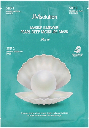 JMsolution~Комплексная трехэтапная маска с жемчугом~Marine Luminous Pearl Deep Moisture Mask