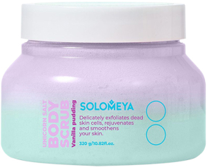 Solomeya~Солевой скраб для тела с ароматом ванильного пудинга~Salt Body Scrub Vanilla Pudding