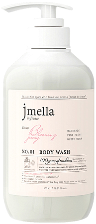 Jmella~Парфюмированный гель для душа с ароматом мандарина и пиона~In France Blooming Peony Body Wash