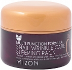 Mizon~Ночная антивозрастная маска c экстрактом улитки~Snail Wrinkle Care Sleeping Pack