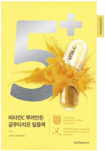 Numbuzin~Осветляющая тканевая маска~No.5 Vitamin Spotlight Sheet Mask