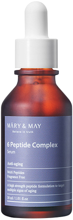 Mary&May~Омолаживающая ампула с пептидным комплексом~6 Peptide Complex Serum