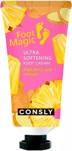 Consly~Ультрасмягчающий крем для ног с экстрактами ананаса и имбиря~Ultra Softening Foot Cream
