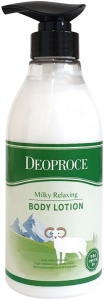 Deoproce~Расслабляющий лосьон для тела с козьим молоком и лавандой~Milky Relaxing Body Lotion