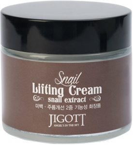 Jigott~Лифтинг-крем на основе муцина улитки~Snail Lifting Cream
