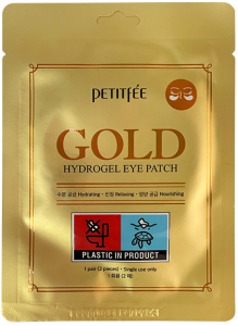 Petitfee~Омолаживающие гидрогелевые патчи с золотом~Gold Hydrogel Eye Patch