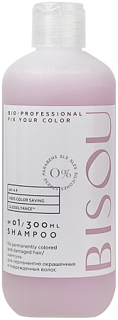 Bisou~Восстанавливающий шампунь для окрашенных и поврежденных волос~Fix Your Color
