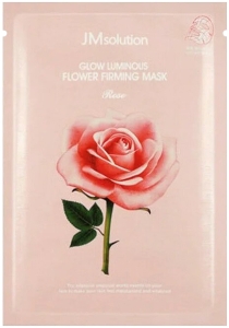 JMSolution~Увлажняющая тканевая маска с экстрактом дамасской розы~Glow Flower Firming Mask Rose