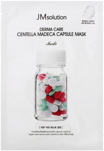 JMSolution~Успокаивающая маска с центеллой~Derma Care Centella Repair Capsule Mask