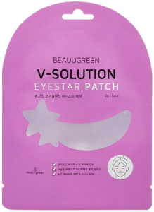 BeauuGreen~Увлажняющие гидрогелевые патчи с аденозином~V-Solution Eye Star Patch