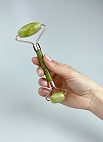 Набор для домашнего массажа нефритовый роллер и скребок гуаша~Guasha Jade Roller Set