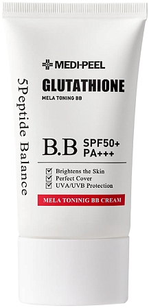 MediPeel~Тонизирующий BB крем с глутатионом~Bio-Intense Glutathione Mela Toning BB Cream SPF 50+PA+