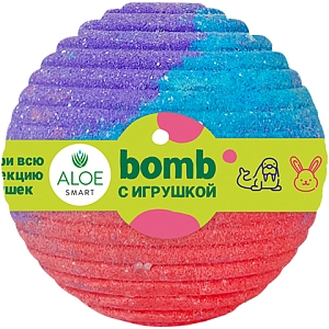 ALOEsmart~Бурлящий шар для ванны с игрушкой