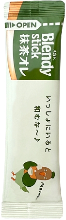 Blendy~Растворимый зеленый чай матча в стиках с молоком (Япония)~Stick