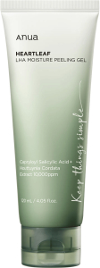 Anua~Отшелушивающий пилинг-гель с LHA-кислотой~Heartleaf Lha Moisture Peeling Gel