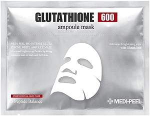 MediPeel~Тканевая маска для выравнивания тона кожи~Glutathione 600 Ampoule Mask