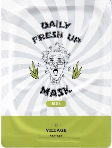 Village 11 Factory~Увлажняющая тканевая маска с экстрактом алоэ~Daily Fresh up Mask Aloe