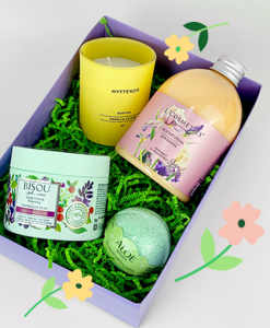 ALOEsmart~Подарочный набор для домашнего SPA с пеной для ванны