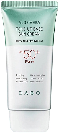 Dabo~Солнцезащитный крем экстрактом aлоэ вера~Aloe vera Tone-Up Sun Cream SPF50+ PA+++ 