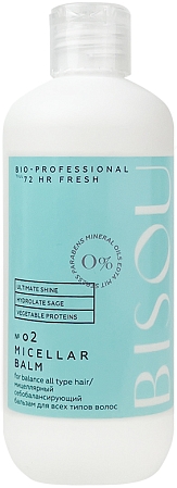 Bisou~Мицеллярный себобалансирующий бальзам для всех типов волос~72 HR Fresh