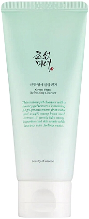 Beauty of Joseon~Мягкая гель-пенка для умывания с зеленой сливой~Green Plum Refreshing Cleanser