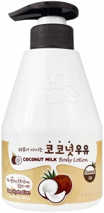 Welcos~Питательное молочко для тела с экстрактом кокоса~Kwailnara Coconut Milk Body Lotion