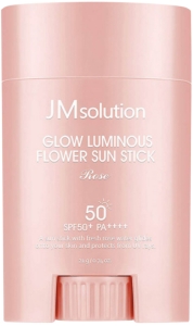 JMSolution~Солнцезащитный стик с экстрактом розы~Glow Luminous Flower Sun Stick Rose SPF50+ PA++++
