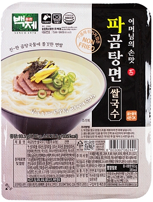Baekje~Рисовая лапша с говядиной со вкусом супа Комтан (Корея)